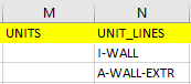 DOOR エントリーを持つ UNIT_LINES 列