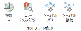 ネットワーク トポロジー グループ内の検証コマンド