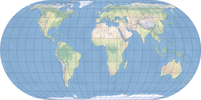 エケルト第 4 図法の例