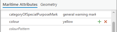 Maritime Attributes tab with the Add Instance and Delete Instance buttons