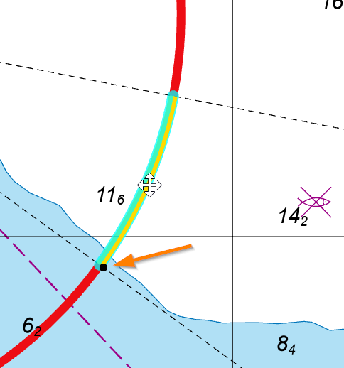 Adjacent light arcs are snapped together.