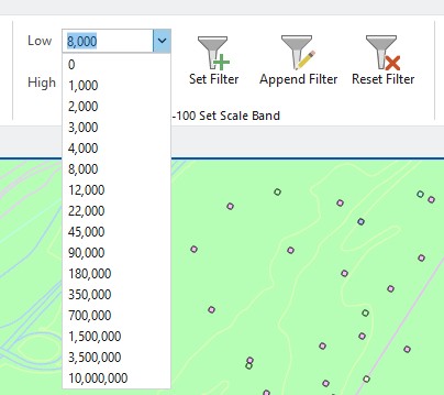 S-100 Set Scale Band Low drop-down