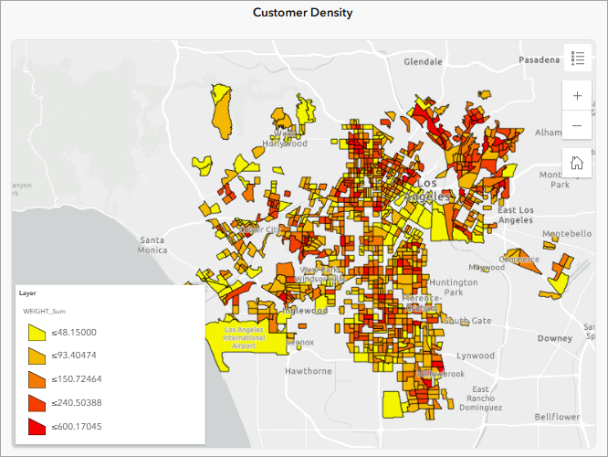 Customer Density map