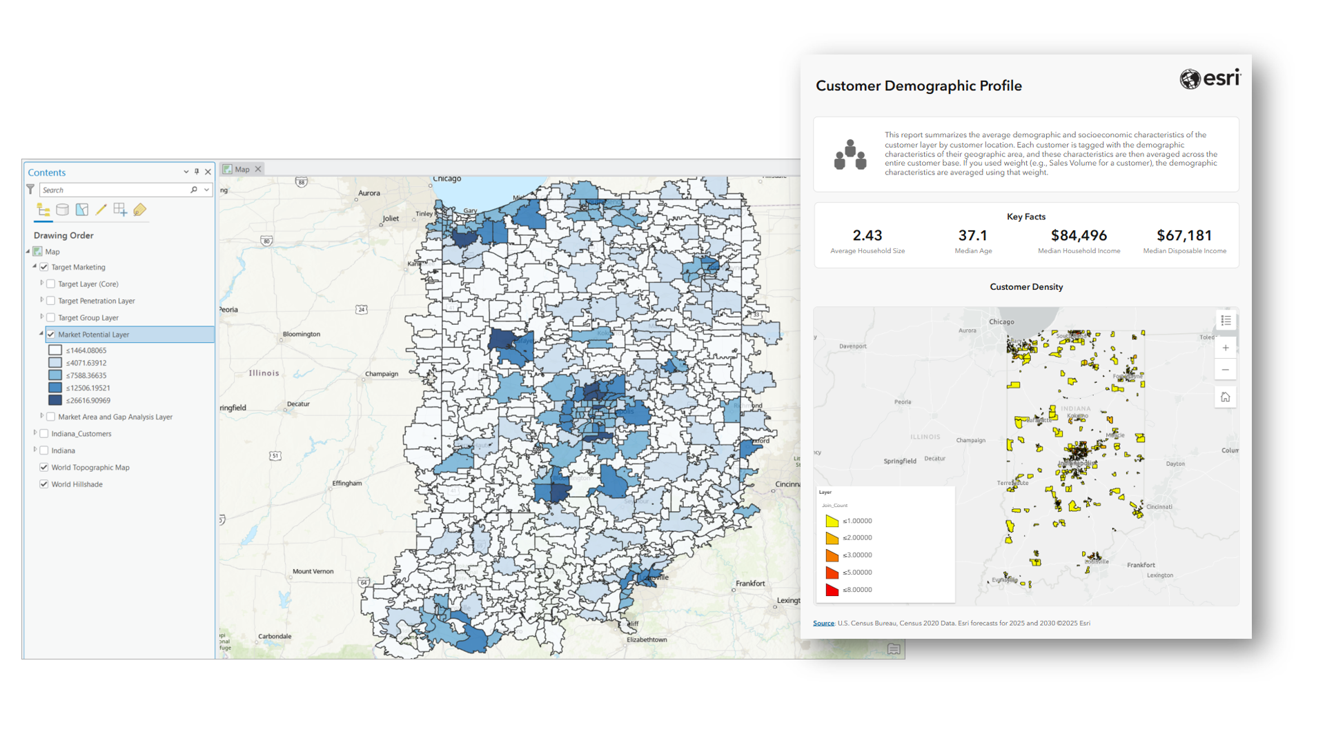 Example layer and report