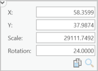 Map frame parameters including Rotation