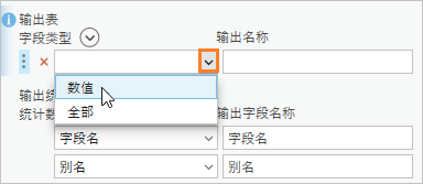 在“字段类型”下拉列表中指示了“数值”选项
