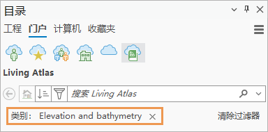 显示过滤器标签的“目录”窗格