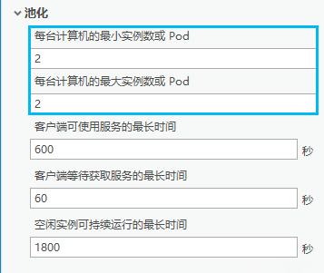 显示实例数的池化参数