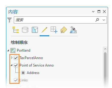 “内容”窗格