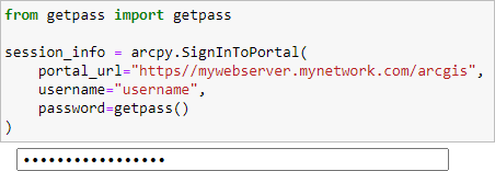 导入 getpass 代码示例